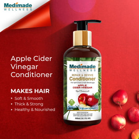 Medimade Apple Cider Vinegar Hair Conditioner - 300 Ml X 2 ( Pack Of 2 )