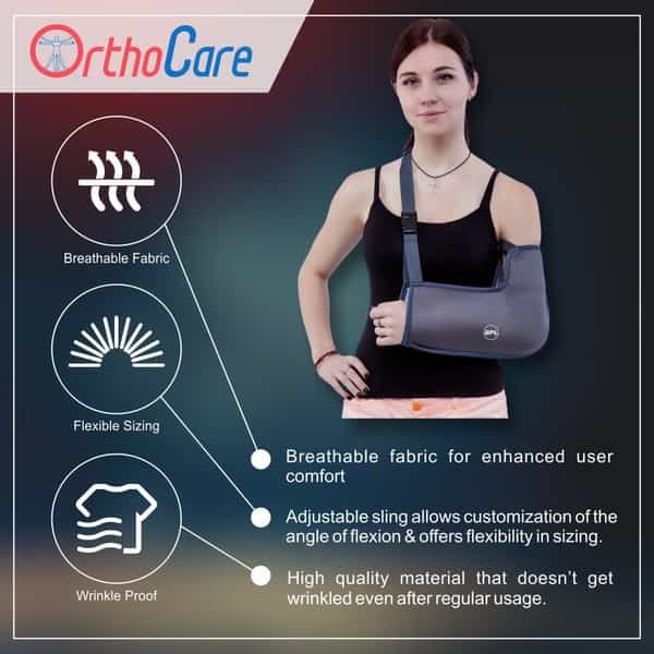 Bpl Orthocare Arm Sling Grey - Xl - 1Pc