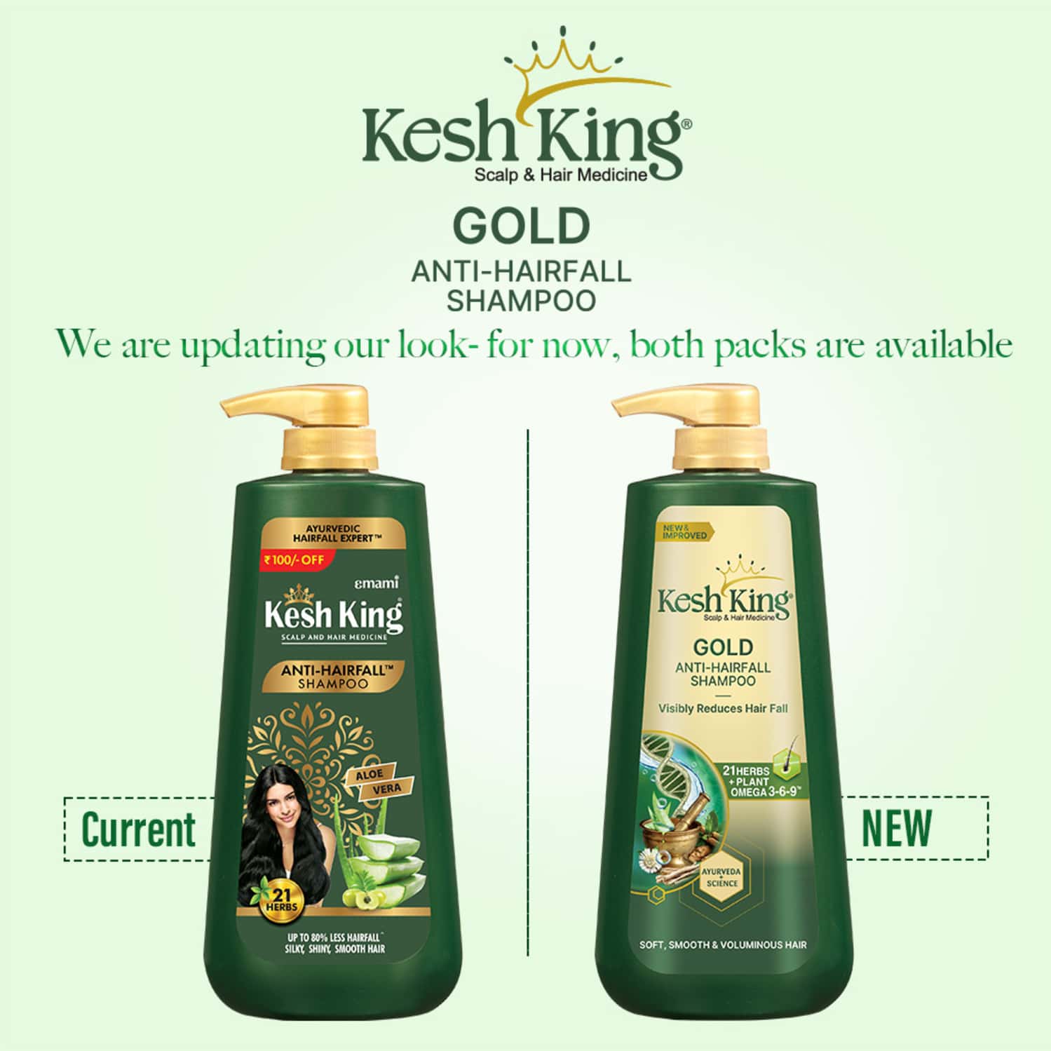 Kesh King Gold Anti Hairfall Shampoo Bottle Of 600 Ml