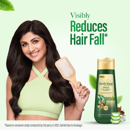 Kesh King Gold Anti Hairfall Shampoo Bottle Of 600 Ml