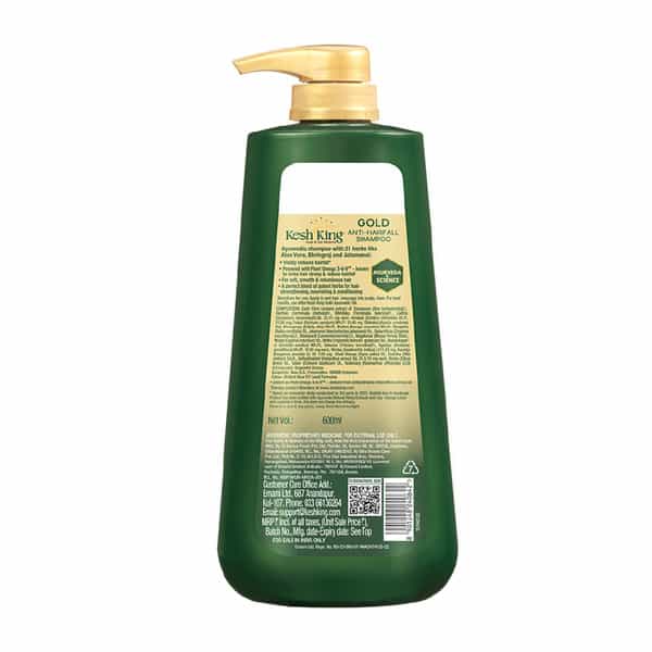 Kesh King Gold Anti Hairfall Shampoo Bottle Of 600 Ml