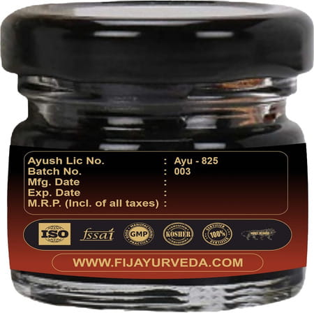 Fij Ayurveda Shilajit/Shilajit Gold Resin (Semi Liquid)|Ashwagandha, Black Musli & 24k Gold - 3x20gm