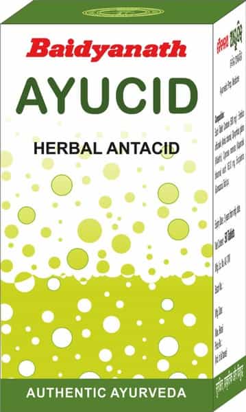 Baidyanath Ayucid | Herbal Antacid | Bottle | 50 No's