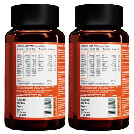 Hk Vitals Multivitamin | 60 Tablets Each (Pack Of 2)