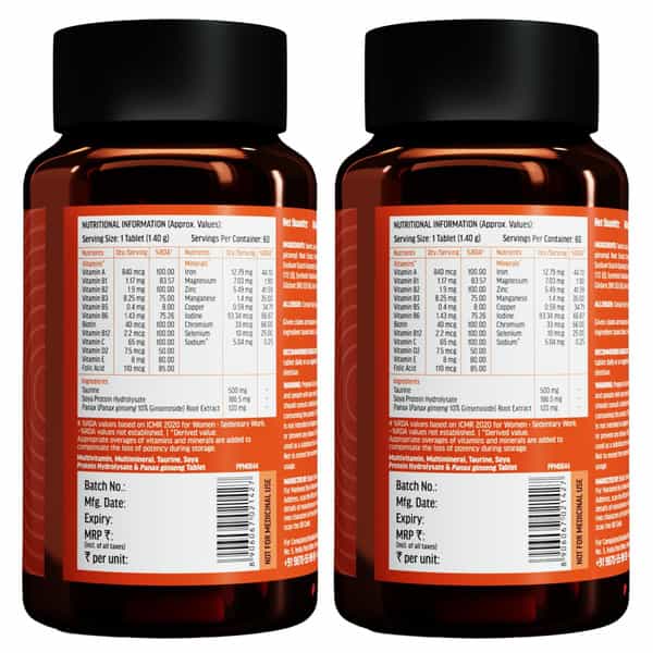 Hk Vitals Multivitamin | 60 Tablets Each (Pack Of 2)