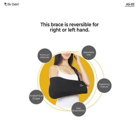 Dr. Odin As-02 Arm Sling Pouch Deluxe | Support Elbow Fracture | Arm Support(Small)