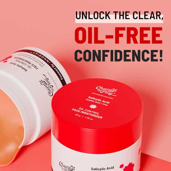 Chemist At Play Oil Control Face Moisturiser| 1% Salicylic Acid | Oil Control | 50 Gm