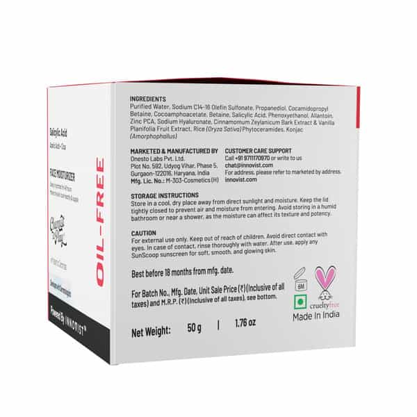 Chemist At Play Oil Control Face Moisturiser| 1% Salicylic Acid | Oil Control | 50 Gm