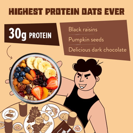 Nutrabay High Protein Oats -50gm | No Added Sugar