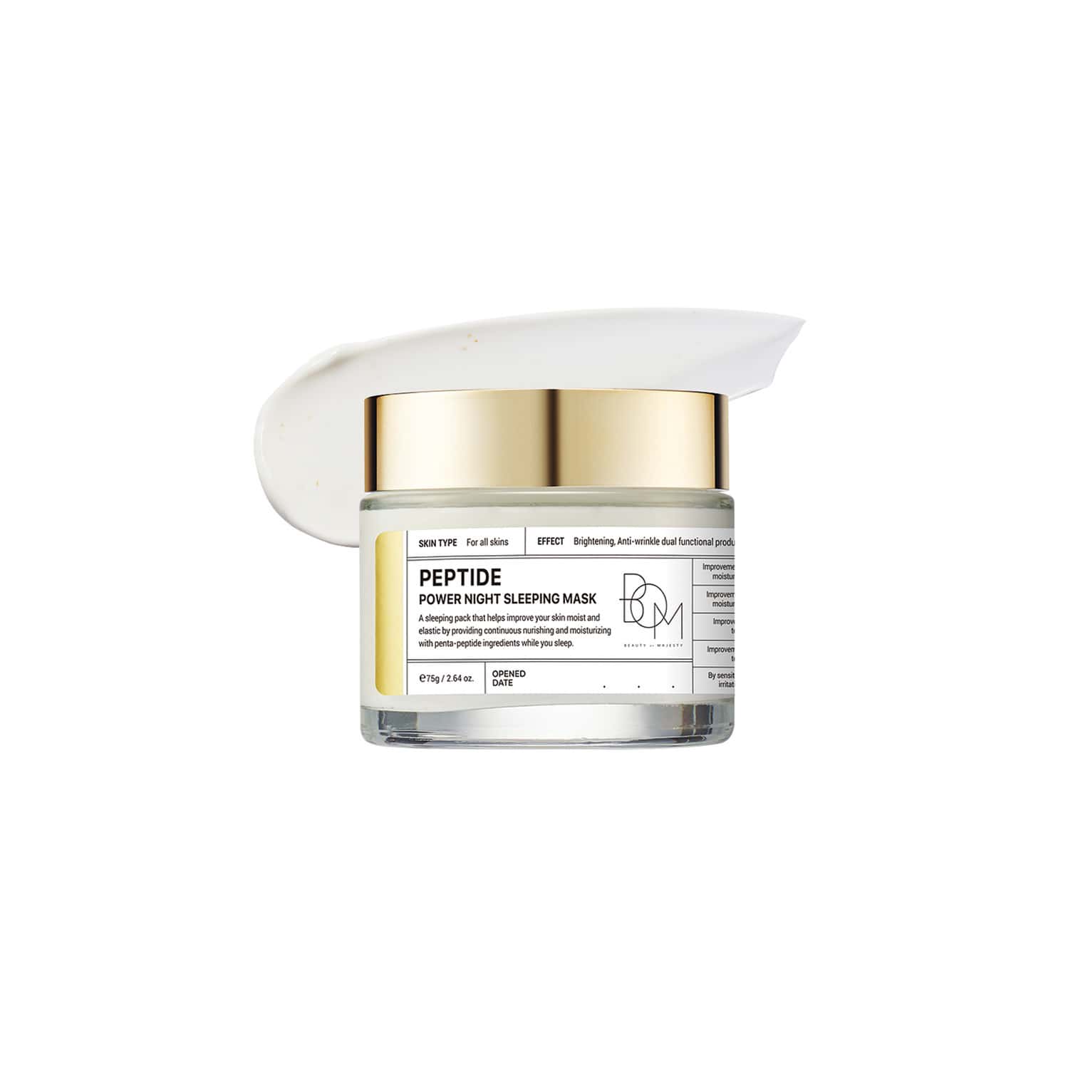 B.o.m Peptide Power Night Sleeping Mask - 75g