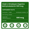 Vlado's Himalayan Organics Methyl Cobalamin Vitamin B12 1500Mcg Supplement - 90 Veg Tablets