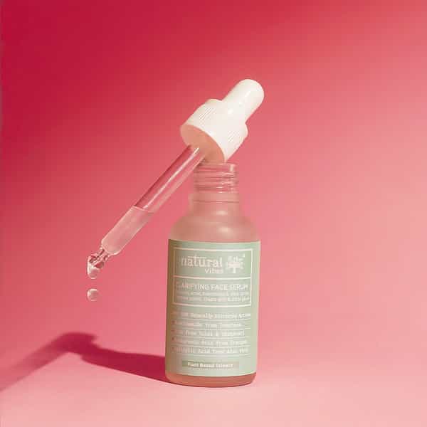 Natural Vibes Acne Clarifying Face Serum With Plant Based Zinc | Salicylic Acid & Niacinamide 30 Ml