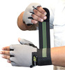 Musclexp Chroma-Fit Black Workout Gym Gloves For Weight Lifting Cycling Black Green & Grey 1 Pair