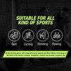 Musclexp Chroma-Fit Black Workout Gym Gloves For Weight Lifting Cycling Black Green & Grey 1 Pair