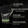 Musclexp Chroma-Fit Black Workout Gym Gloves For Weight Lifting Cycling Black Green & Grey 1 Pair