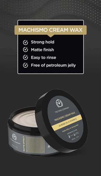 The Man Company Machismo - Strong Hold Cream Wax - 100 Gm