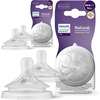 Philips Avent Natural Response Bottle Teat - 4 X Baby Bottle Flow 3 Teats | 1M+ | No Bpa (Scy963/04)