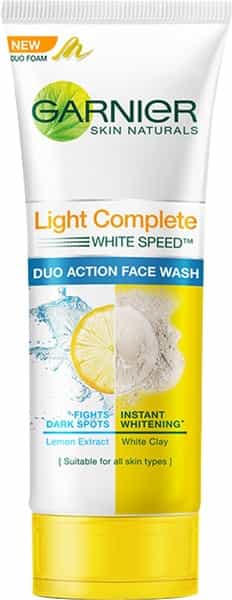 Garnier Skin Naturals Bright Complete Duo Action Facewash Tube - 100 Gm