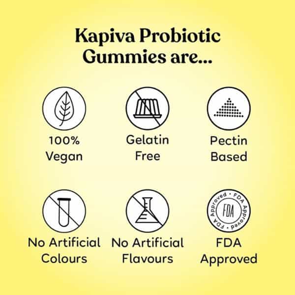 Kapiva Probiotics With Amla Gummies (Improves Gut Health) - 10 Gummies