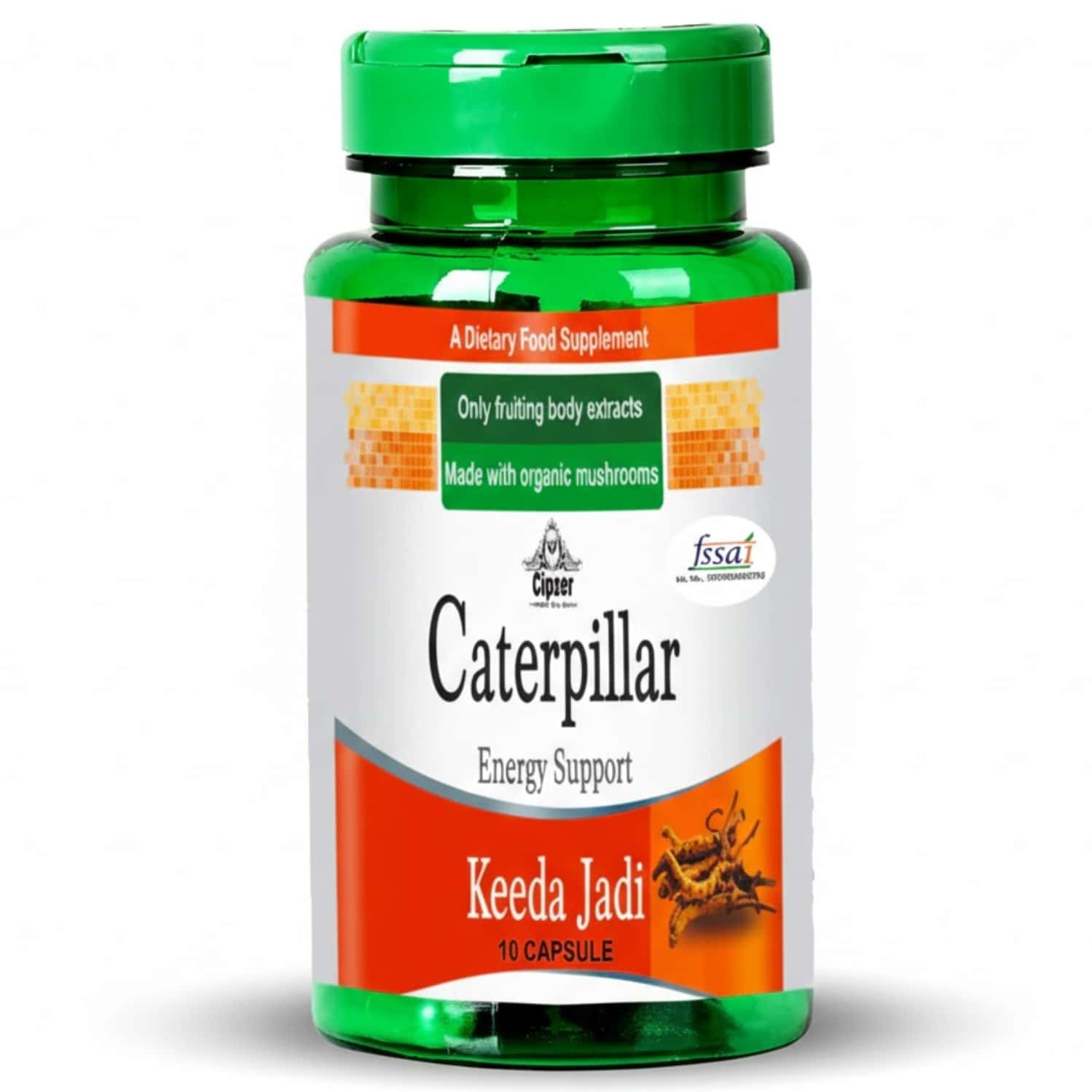 Cipzer Caterpillar Keeda Jadi 10 Pills | Supports Energy| Immunity & Overall Wellness