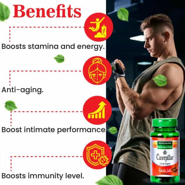 Cipzer Caterpillar Keeda Jadi 10 Pills | Supports Energy| Immunity & Overall Wellness