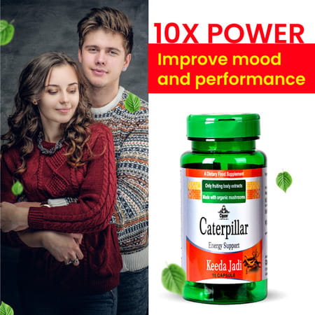 Cipzer Caterpillar Keeda Jadi Elevate Your Energy Levels & Strengthen Your Immune System-10 Capsules
