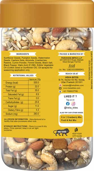 Heka Bites All Day Trail Mix (Pack Of 1) | Healthy Snacks | Super Snacks