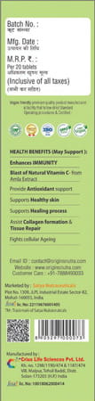 Origins Nutra Actifiz Amla Extract 20 Effervescent Tablets