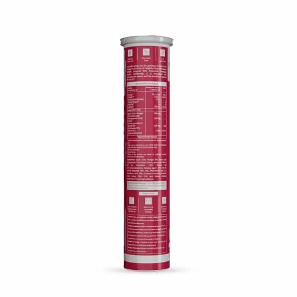 Neuherbs Apple Cider Vinegar Watermelon Flavour 20 Effervescent Tablets For Weight Management