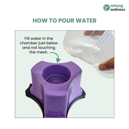 Sahyog Wellness Sturdy Vaporizer For Nose | Face & Cough With Safety Switch (Purple)
