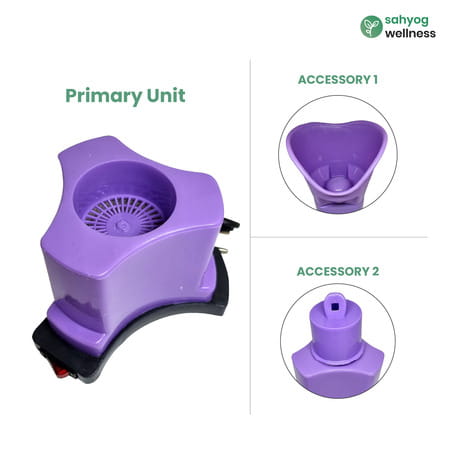 Sahyog Wellness Sturdy Vaporizer For Nose | Face & Cough With Safety Switch (Purple)