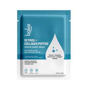 Bake 1% Retinol + Collagen Peptide Sheet Mask For Anti-aging Skin