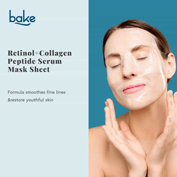 Bake 1% Retinol + Collagen Peptide Sheet Mask For Anti-Aging Skin