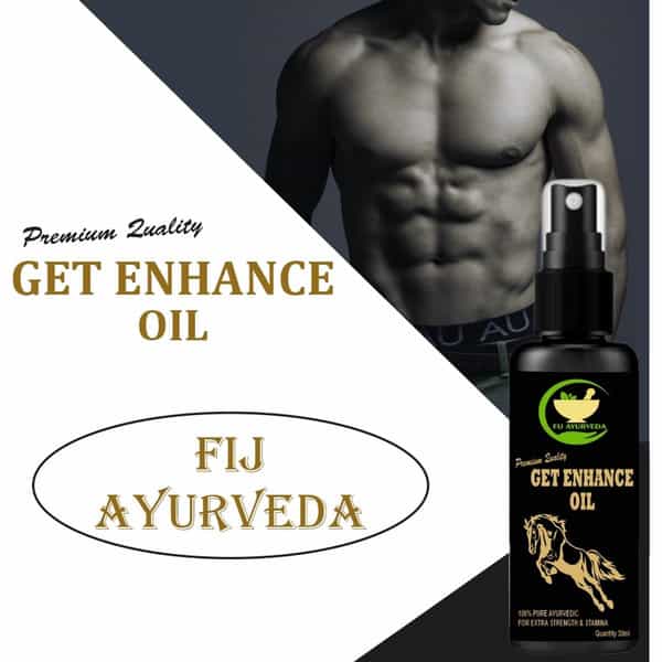 Fij Ayurveda Get Enhance Oil | Long Time | Penis Growth | Sexual Wellness | Men | 30Ml Pack Of 2