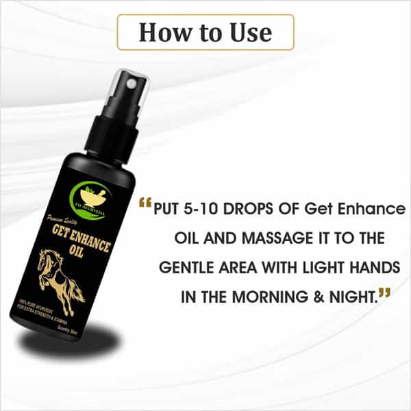 Fij Ayurveda Get Enhance Oil | Long Time | Penis Growth | Sexual Wellness | Men | 30Ml Pack Of 2