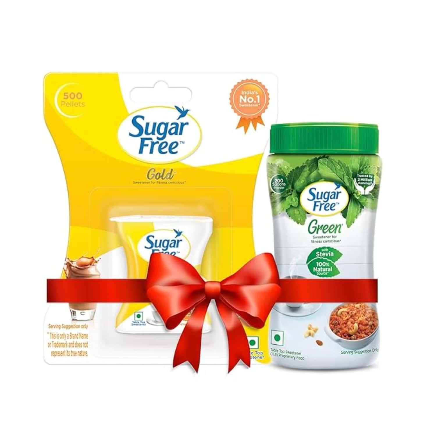 Buy SUGAR FREE GOLD 500 PELLETS WITH FREE (SUGAR FREE GREEN 40GM POWDER ...