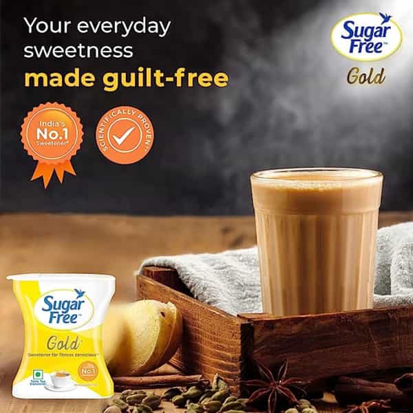Sugar Free Gold 500 Pellets With Free Sugar Free Green 40 Gm Powder