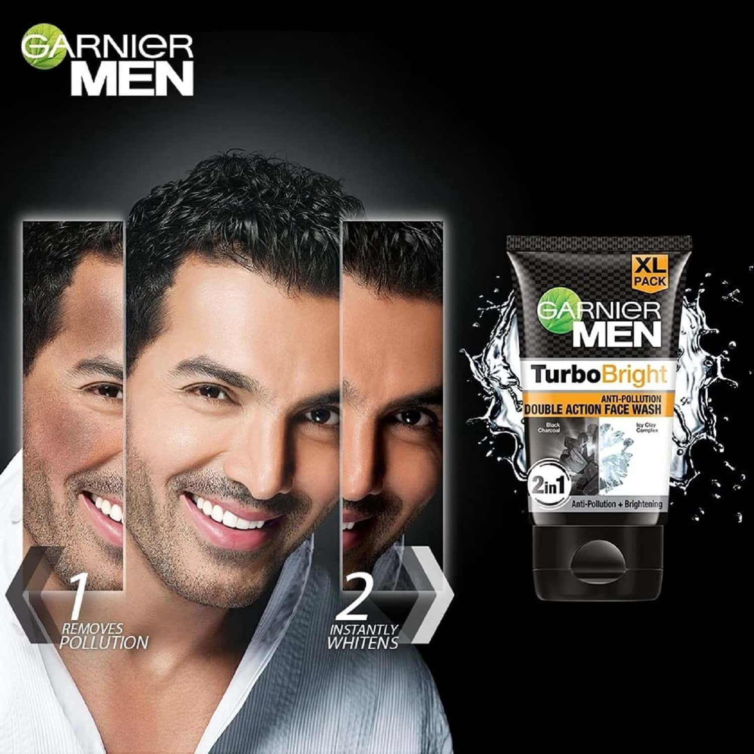 Buy GARNIER MEN, FACE WASH, BRIGHTENING & ANTIPOLLUTION, TURBOBRIGHT