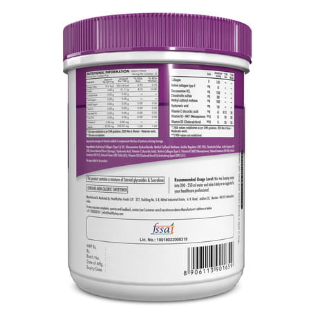 Healthyhey Nutrition Jointrelief Collagen Peptide Type 1 2 & 3 - 200g Orange