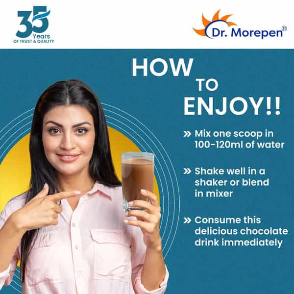 Dr. Morepen Marine Collagen Protein | Chocolate | Jar | Powder | 250 Gm | Pack Of 2