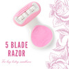 Hajamat Fleur 5 Blade Razor For Women - Comes In A Portable Compact Case (1 Handle & 1 Blade)