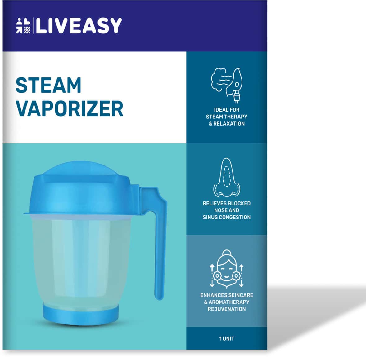 Liveasy Optima Steam Inhaler Sauna Vaporizer 1 No's