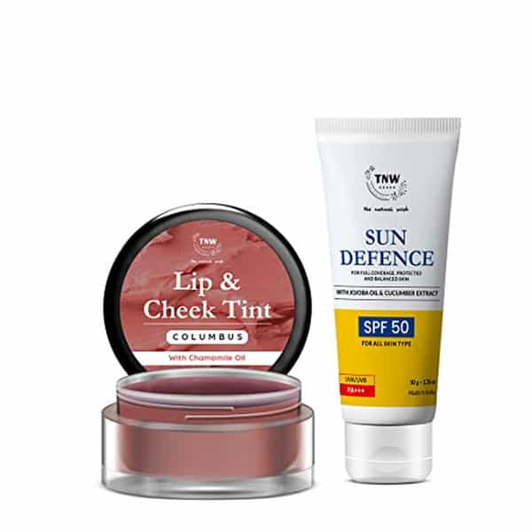 Tnw The Natural Wash Lip Care Combo With Columbus Lip & Cheek Tint And Sun Defense