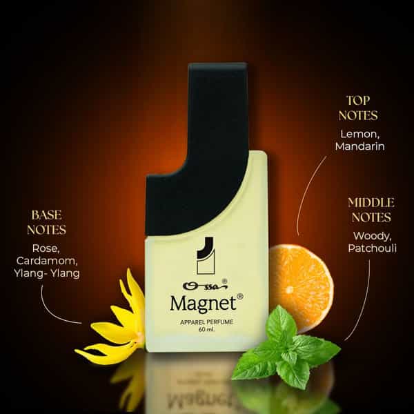 Ossa Magnet Unisex Apparel Perfume Lemon | Mandarin | Cardamom | Woody | Patchouli | Unisex | 60Ml