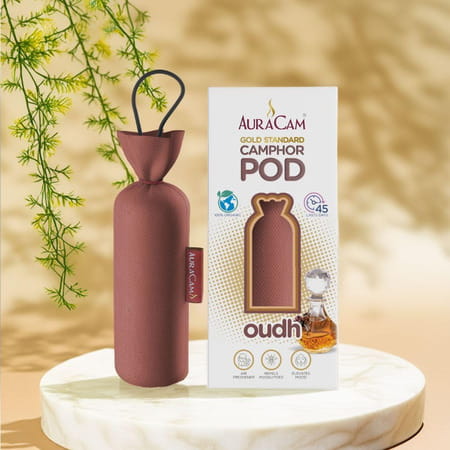 Auracam Gold Standard Camphor Pod Cone (Oudh) - Set Of 4