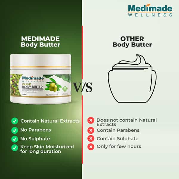 Medimade Olive Body Butter - 200 Ml X 2 ( Pack Of 2 )