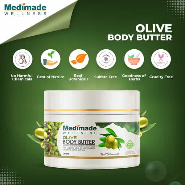 Medimade Olive Body Butter - 200 Ml X 2 ( Pack Of 2 )