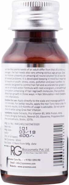 Qraa Men Hair Vitalizer 60 Ml