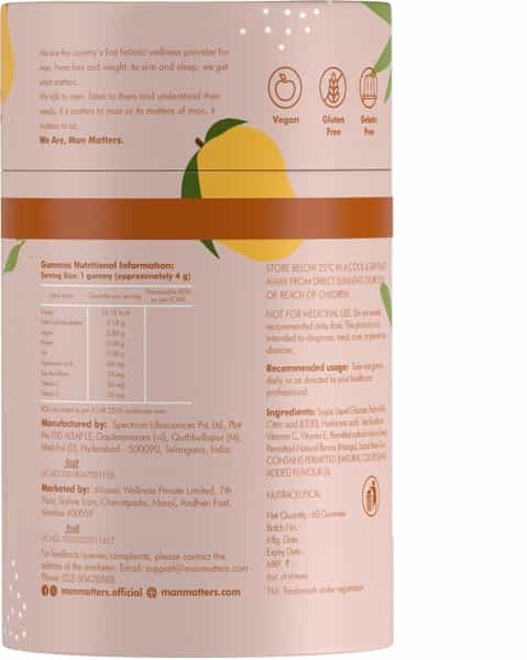 Man Matters Nourish Skin Gummies 60N