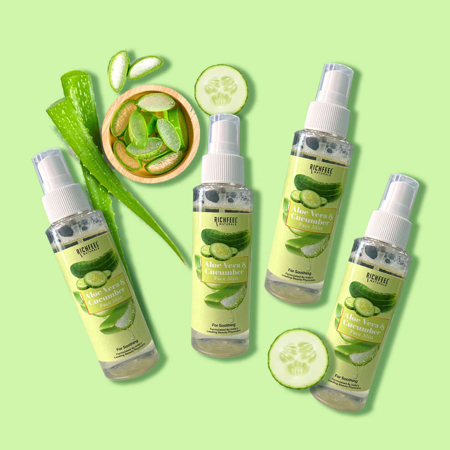 Aloe & Cucumber Face Mist 100 Ml Pack Of 4